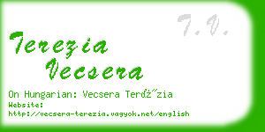 terezia vecsera business card